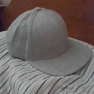 Plain Gray Snapback Hat